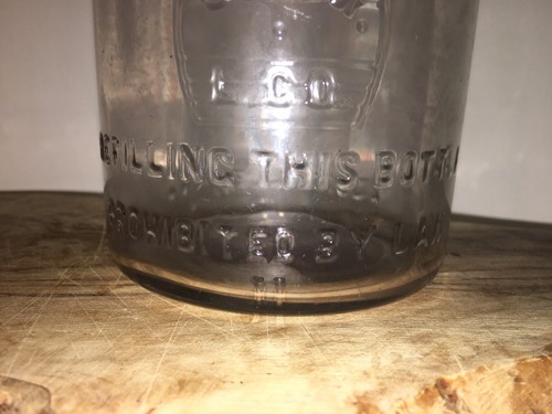 RARE VINTAGE THE J.C. MARKS CO. QUART LIQUOR BOTTLE LOUISVILLE, KY Purple Hue - Bild 5 von 10