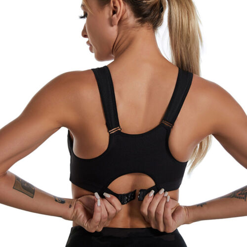 Women's Full Coverage Front Closure Bra Wire Free Back Posture Bra Padded Sports - Picture 11 of 23