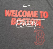 Nike T-shirt Men's M Boston Red Sox Logo Performance Dri Fit Genuine Merch NWT
