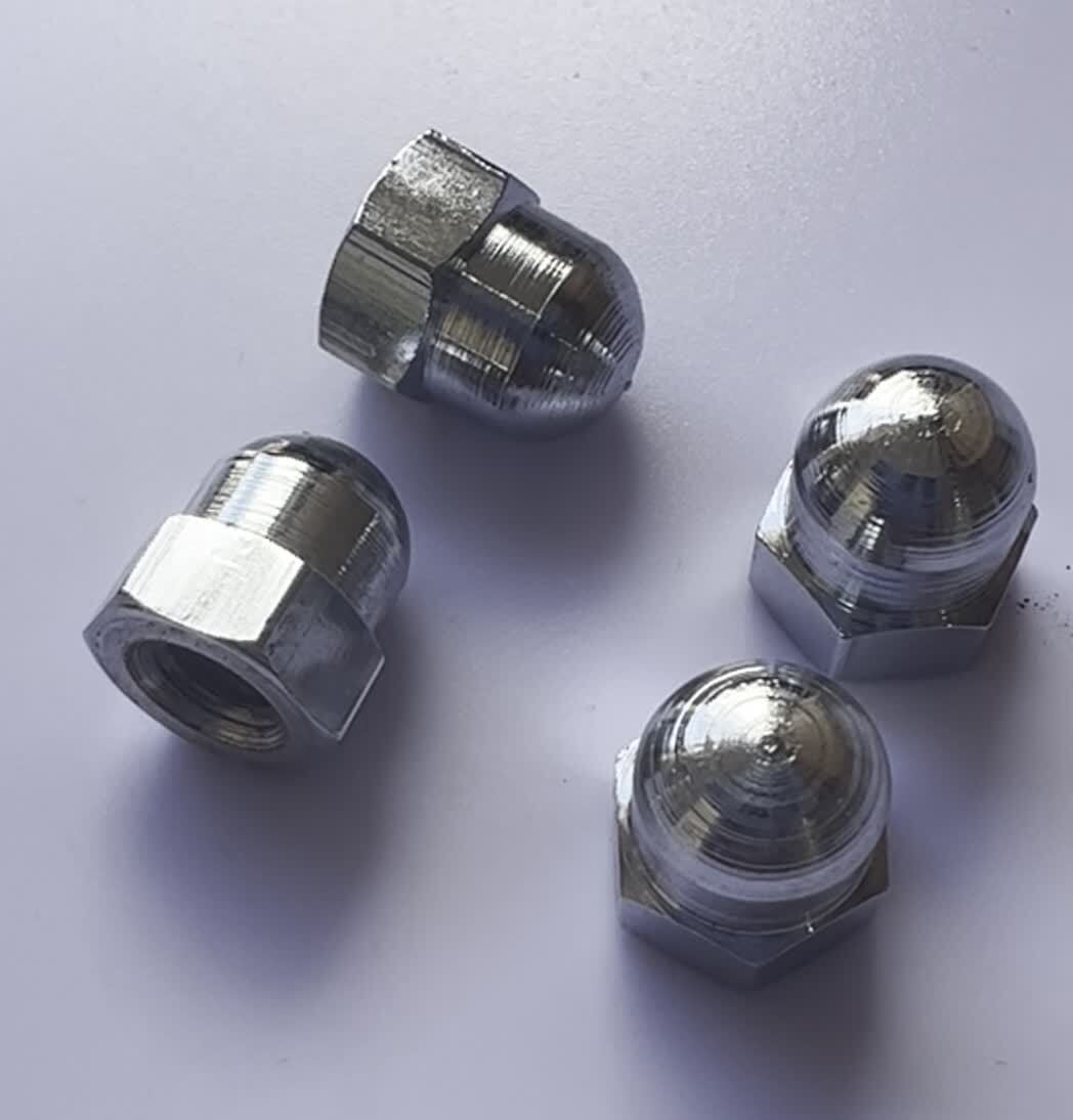 4 x New Silver Cross Coach Built Dolls Pram Domed Hood Arm Nuts Spare