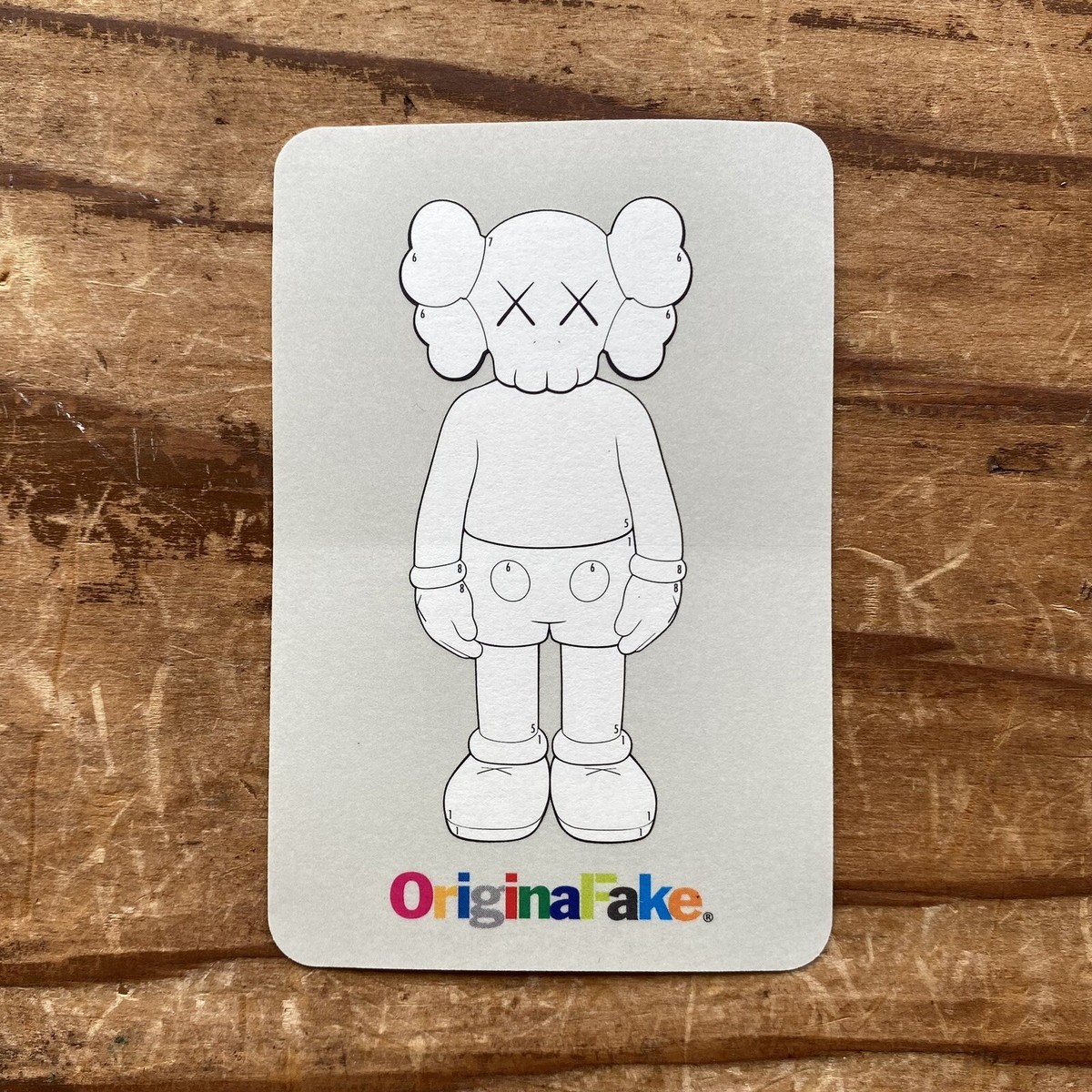 KAWS OriginalFake MEDICOM TOY Sticker 6-Piece Set Chum