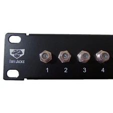 24 Port 1 GHz Coax Patch Panel CATV F Connector 19" Rackmount Free Shipping