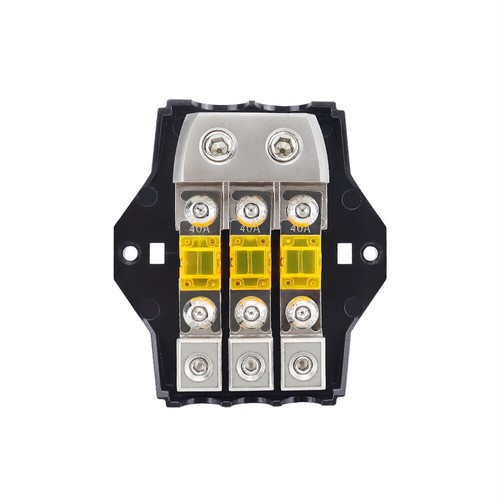 1 x 3-Way Fuse Holder 32V 80A Auto Fuse Distribution Block - Picture 5 of 11