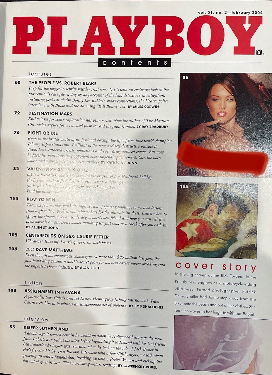 PLAYBOY Magazine FEBRUARY 2004 - JAIME PRESSLY NUDE - ALIYA WOLF | eBay