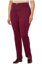 DG2 by Diane Gilman Women's Lux Touch Straight-Leg Jean Wine