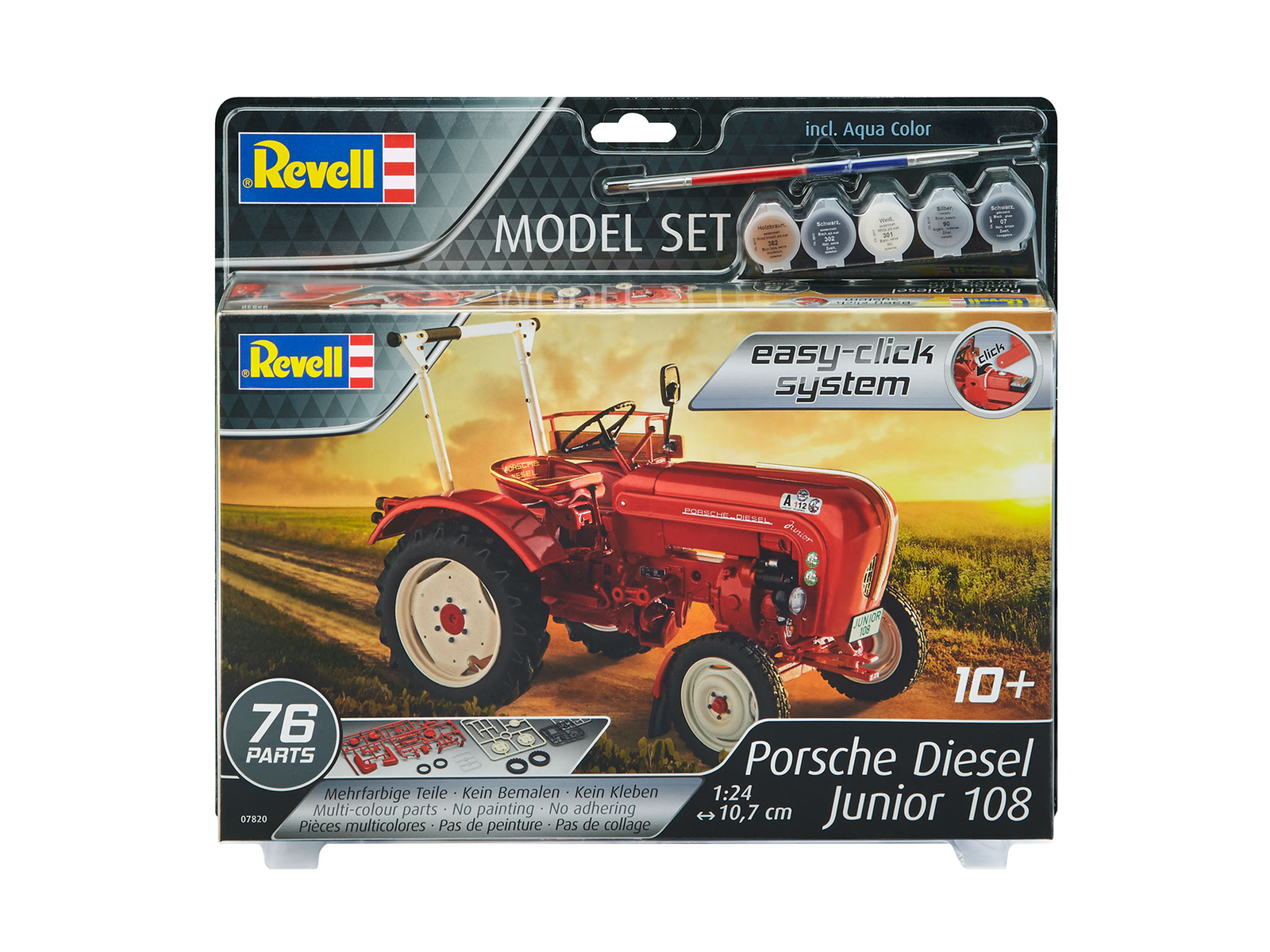 Porsche Junior 108 (Easy Click) Trattore Tractor Set 1:24 Plastic Model Kit