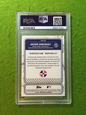 JASSON DOMINGUEZ BOWMAN CHROME PSA 10 PRIZM ROOKIE CARD JASSON DOMINGUEZ BOWMAN CHROME PSA 10 PRIZM ROOKIE CARD