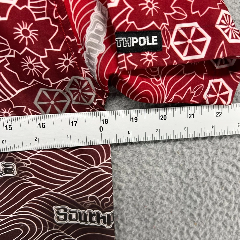 Camisa Southpole Vintage Niños Niños Pequeña Roja Negra Geométrica Floral Hip Hop y2k Foto 4 de 4