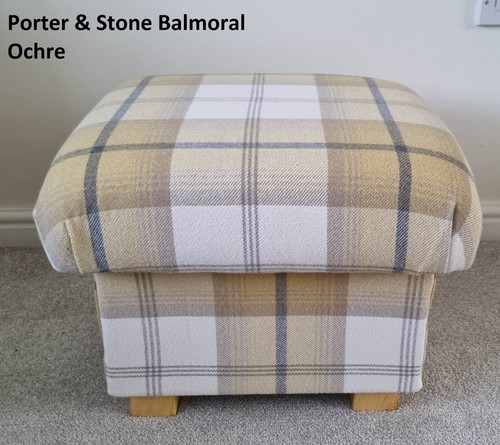 Storage Footstool Bees Fabric Pouffe Ottoman Footstall Duck Egg Honey Bumble - Picture 23 of 32
