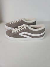 Lucky Brand 9.5 M NEW Driftwood Gray Womens Shoes Dessa NIB Sneakers Skater Low