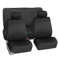 Neoprene Auto Seat Covers for Sedan SUV Waterproof Full Set Solid Black