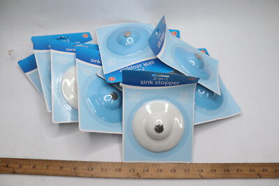 (11-Pk) Rite Aid Sink Stopper Assorted Color Blue/White