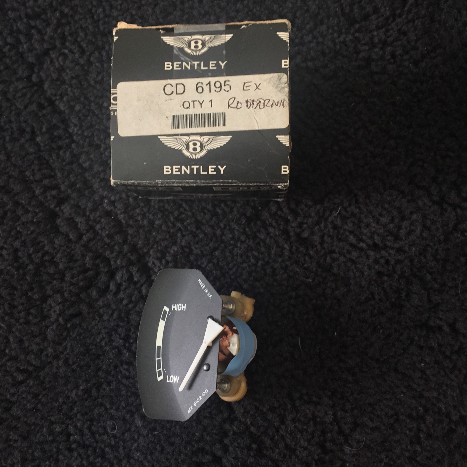 Rolls-Royce Bentley Oil Pressure Gauge 1985-89 Four-In-One CD6195 NOS OEM