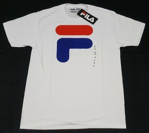 camiseta fila hombre blanca