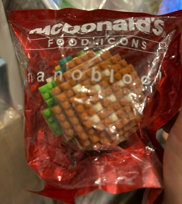 big MAC food icon nano block mcdonald happy meal toy unopened