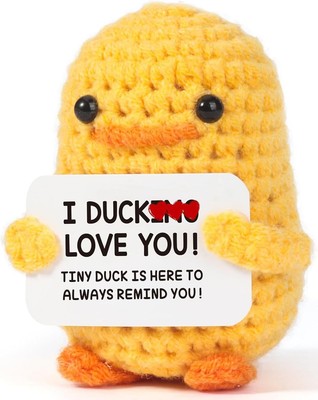 Funny Duck Gifts for Girlfriend Boyfriend Husband Wife Couple Fiance, Cute Handm