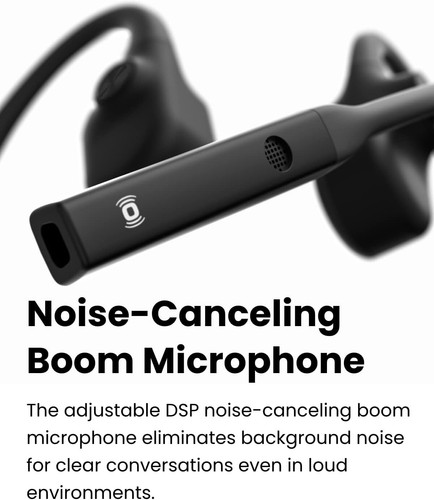 AfterShokz OpenComm Open-Ear Bone Conduction Stereo Bluetooth Headset - Slate... - Picture 4 of 11