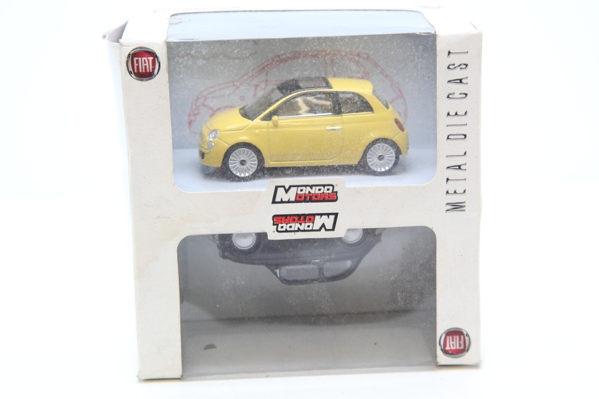 Mondo Motors - 1:43 - FIAT 500 jaune et noire - NEUF dans sa