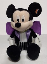 Disney Store Mickey Mouse Just Play Plush Vampire Dracula Halloween Toy READ DES
