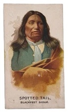 1888 N2 Allen & Ginter AmericanIndian Chiefs Spotted Tail Tobacco Card