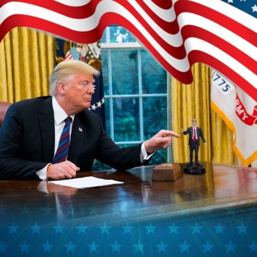 Talking Donald Trump Figur - Says 17 Lines In Trumps Real Voice, Donald Trump - Bild 5 von 5