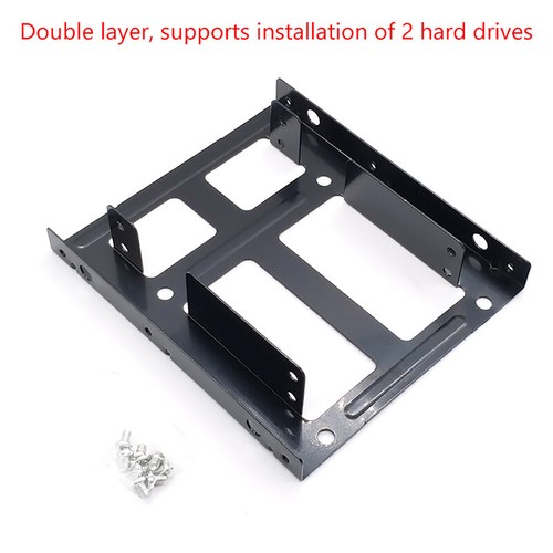 2.5 To 3.5 Hard Disk Bracket Hard Drive Dual Desktop SSD Mounting Bracket - Afbeelding 2 van 5