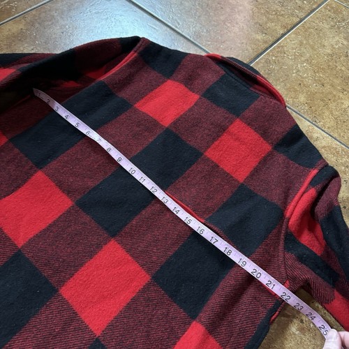 VTG Woolrich Mackinaw Shirt Jacket Wool Red Cruiser Men Medium USA Made Buffalo - Picture 12 of 12