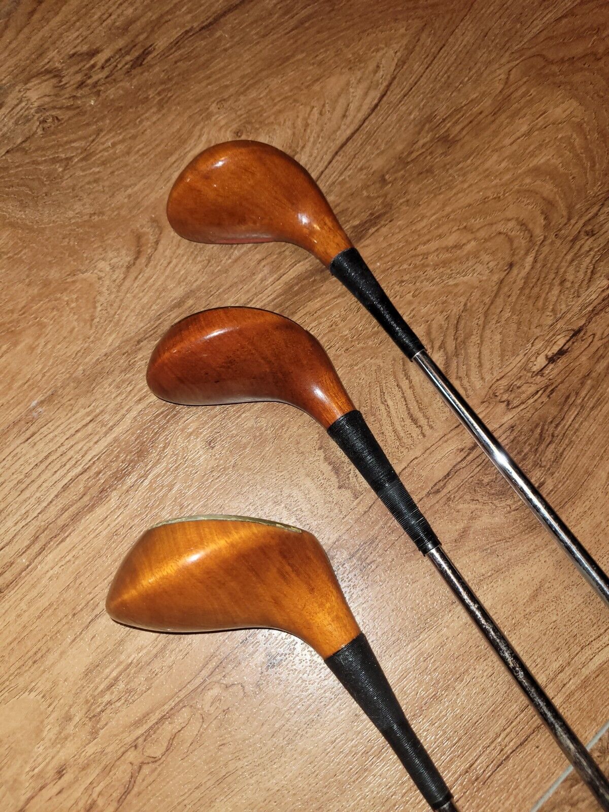 Vintage Golf Clubs, Tommy Armour Persimmon Woods Set, Driver 1. 4, 5
