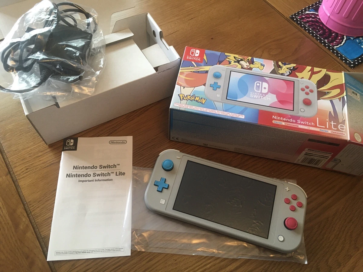 Nintendo Switch Lite Zacian Zamazenta Pok mon console Boxed UK