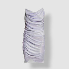 195 Aidan by Aidan Mattox Women's Purple Cowl Neck Shift Dress Size US 6