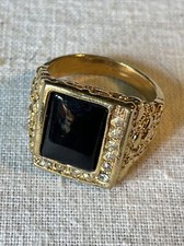 Black Onyx Large Ring