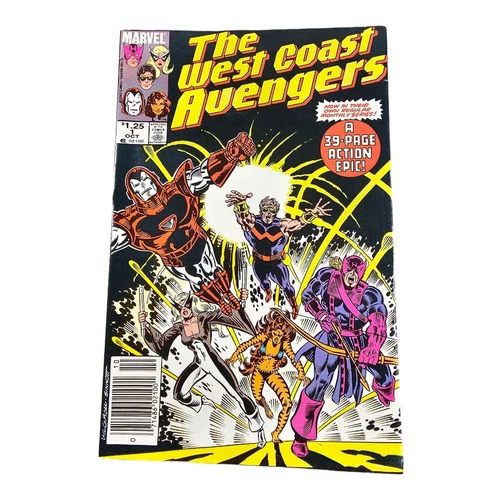 The West Coast Avengers #1 Comic Book Marvel Comics! Vintage 1985 39 Page Epic