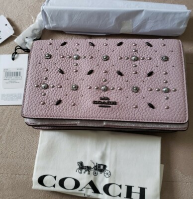 callie foldover chain clutch with metal tea rose