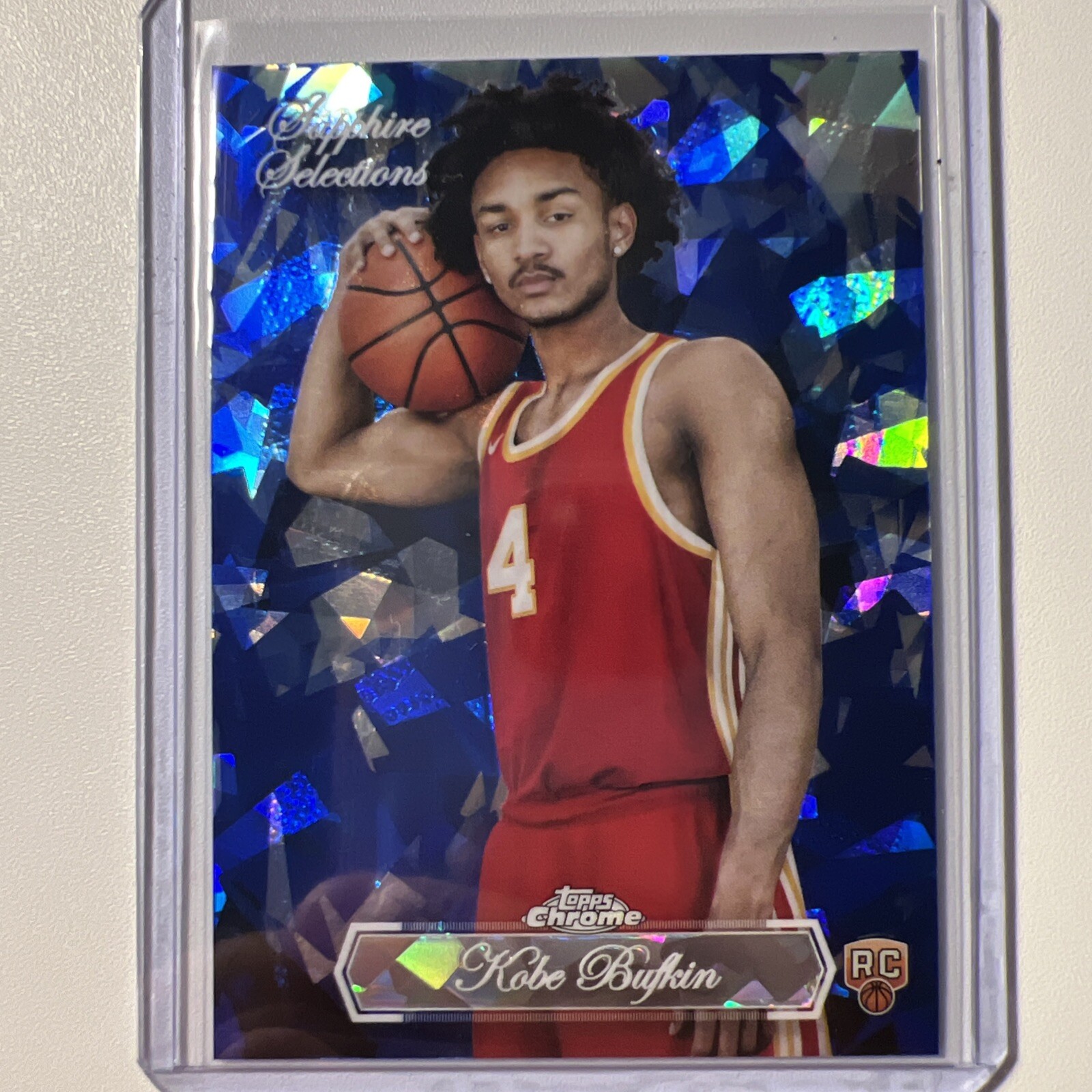 2023-24 Topps Chrome Sapphire Basketball Kobe Bufkin Selections Rookie Hawks
