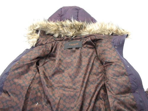 50054G [NEAR MINT] KOSTENLOSER VERSAND! COACH DAUNENJACKE DAMEN LILA XS AUS JAPAN - Bild 4 von 8