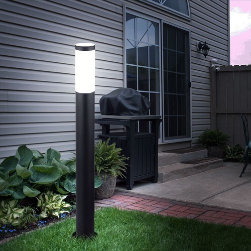 LED Außen Steck Steh Lampe EDELSTAHL Garten Terrassen Erdspieß Leuchte ANTHRAZIT - Bild 6 von 12