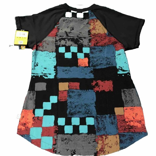 Scrubs Top WonderWink Modern fit Geometrical Pattern Women Small New V Neck - Picture 2 of 8