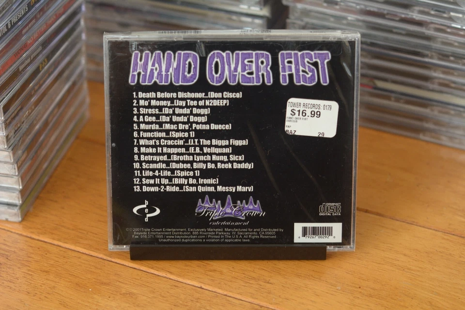 HAND OVER FIST COMPILATION [NEW CD] 2001 TRIPLE CROWN "TOWER STICKER" PA [135] - Image 2 of 4