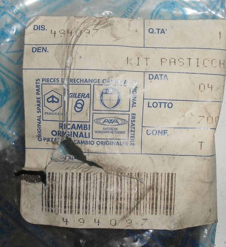Pastiglie Freno Anteriore Piaggio Sfera RST Zip SP 50 125 Cod. 647157 - 第 3/3 張圖片