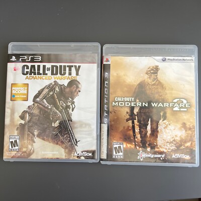 Lot Of 2 Call of Duty Advance Warfare & Modern Warfare 2 PS3 PlayStation 3 