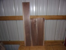 3 PC WALNUT LUMBER WOOD KILN DRIED BOARDS LOT 1621V 15/16" THICK END MATCHED