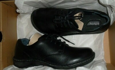 NEW $95 Børn JANICE Black Tumbled Leather LaceUp Classic  display picture 1