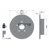 Textar 2X Bremsscheibe Hinten Ø281 Mm Voll FüR Toyota RAV 4 IV WWA4_ AVA4_