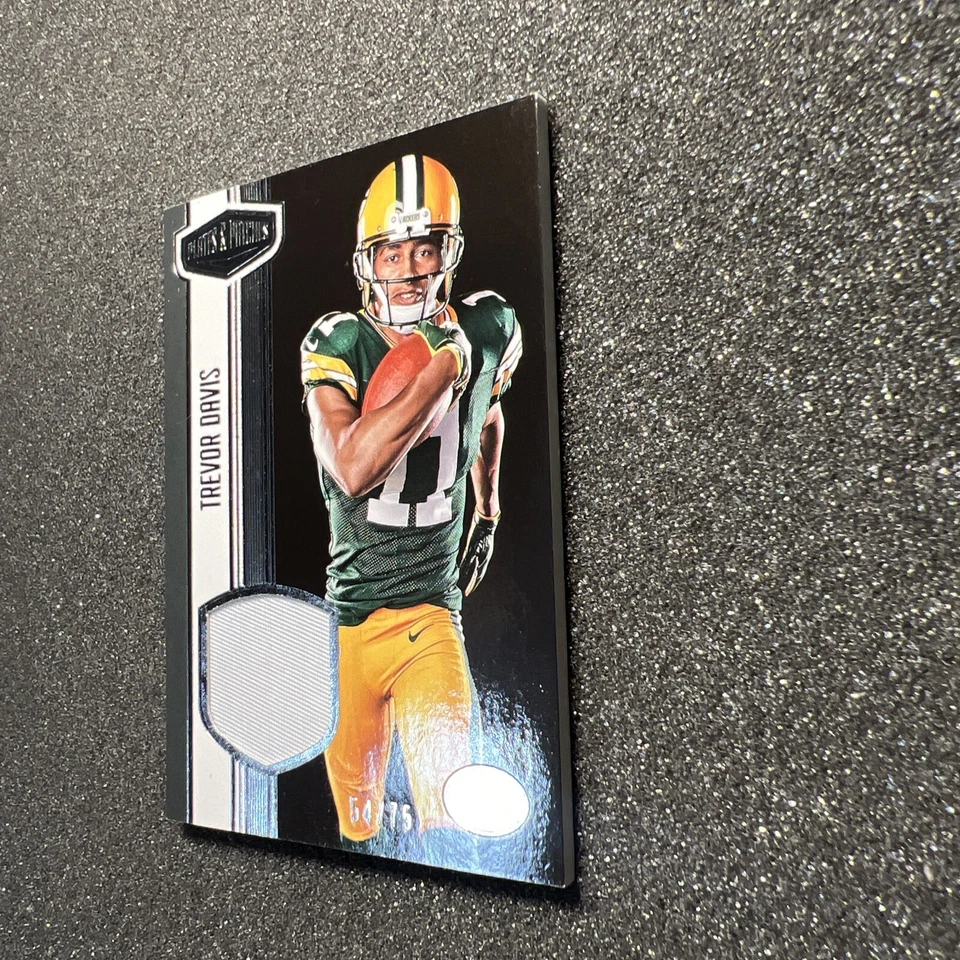 2016 Plates & Patches TREVOR DAVIS #RM-TD Rookie JERSEY PATCH 54/75 NFL PACKERS - Image 3 of 4