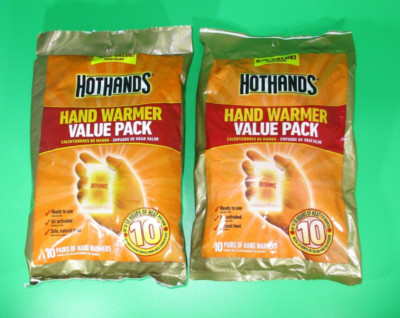 Hand Warmer Hot Hands 20 Pair 40 total Value Pack 10 Hours Heat BB-12/25