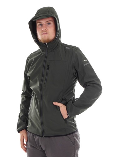 CMP Softshelljacke Kapuzenjacke Übergangsjacke grün ClimaProtect® - Bild 2 von 3