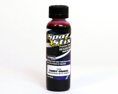 Spaz Stix 15150 Candy Orange Hard Anodized Candy Airbrush Paint 2oz