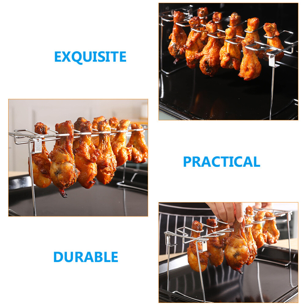 Drumstick Roasting Rack Chicken Leg Grill Holder Grilling Shelf Roaster