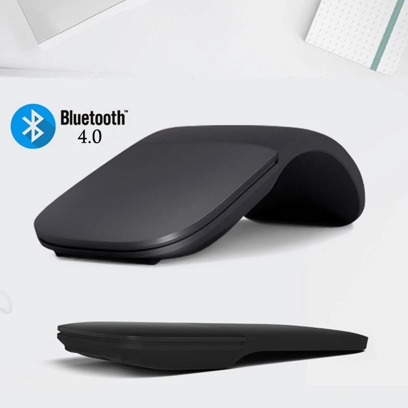Bluetooth 4.0 Ergonomic Silent Folding Wireless Arc Touch Mini Mouse