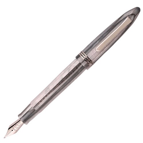 Tibaldi Fountain Pen Bononia Pearl Mist with Palladium Trim BNN-12FPF - Picture 5 of 7